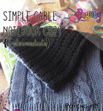 KIT Reguler: Simple Cable Notebook Cozy Knitting Kit